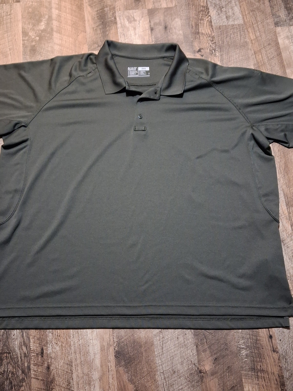 5.11 Tactical Men's Dark Olive Green Performance Polo. Size 3XL.